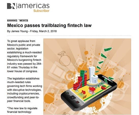 Mexicopassestrailblazingfintechlaw